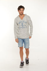 Unisex Reversed Slab Raglan Hoodie with Kangaroo Pocket Style #4528