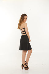 Smocked Bandeau Dress with Back Straps Style #7359