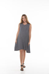 Mock Neck Tunic Dress with pockets Style #7311