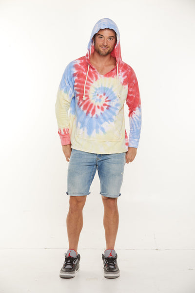 Raglan Cut  Hooded Sweatshirt w/Drawstring raw edges Style #4542