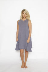 Mock Neck Tunic Dress with pockets Style #7311